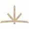 Ekena Millwork Alberta Rough Sawn Timber Gable Bracket, Douglas Fir, 96"W x 60"H x 2"D x 6"F, 15/12 Pitch GBW096X60X0206ALB00RDF - alternate 1